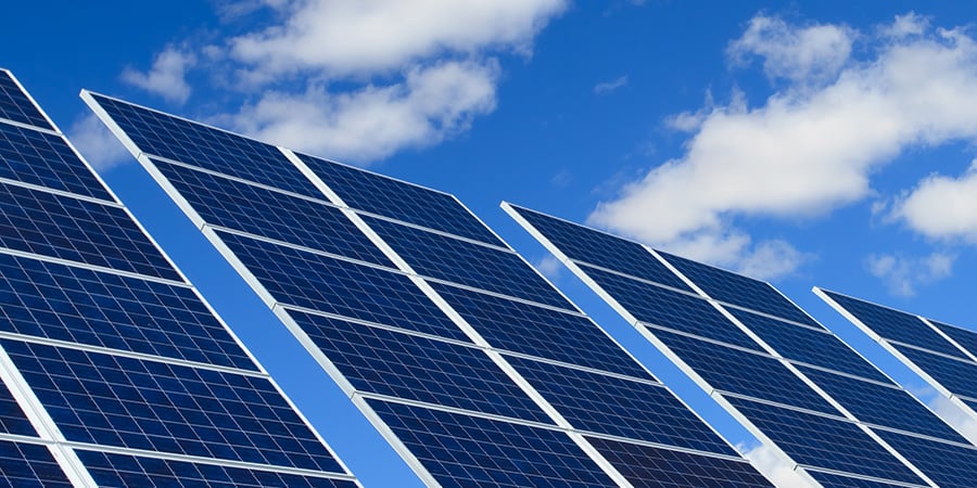 Large commercial solar panels