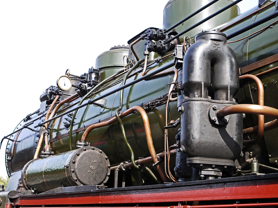 old steam engine train